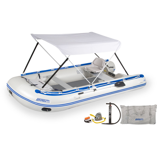 Sea Eagle 14' Sport Runabout Drop Stitch Swivel Seat & Canopy Package