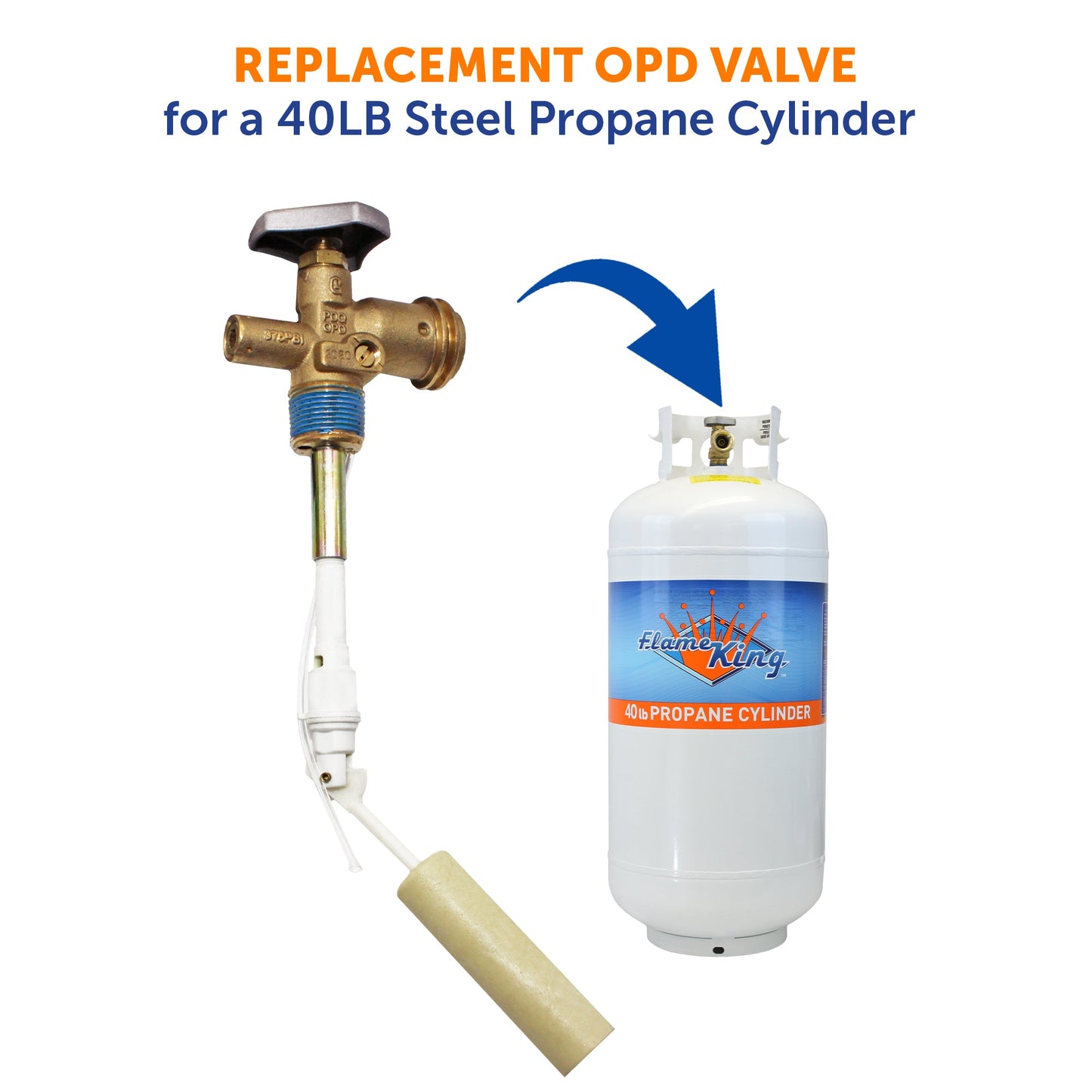 Flame King 40lb OPD Valve