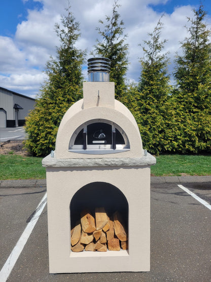 ProForno Sierra Dune with Matching Base Traditional Wood Fired Brick Pizza Oven