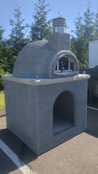 ProForno Naked with Matching Base Traditional Wood Fired Brick Pizza Oven