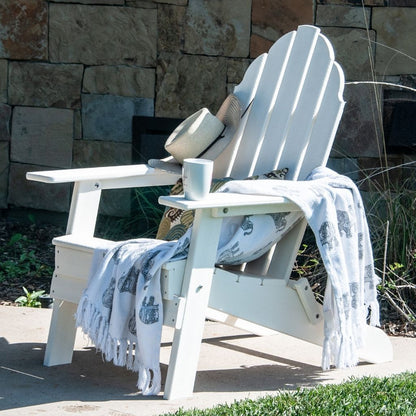 PolyTEAK New Tradition Folding Adirondack Chair by ResinTeak