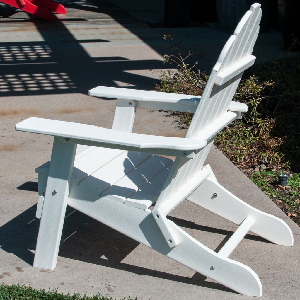 PolyTEAK New Tradition Folding Adirondack Chair by ResinTeak