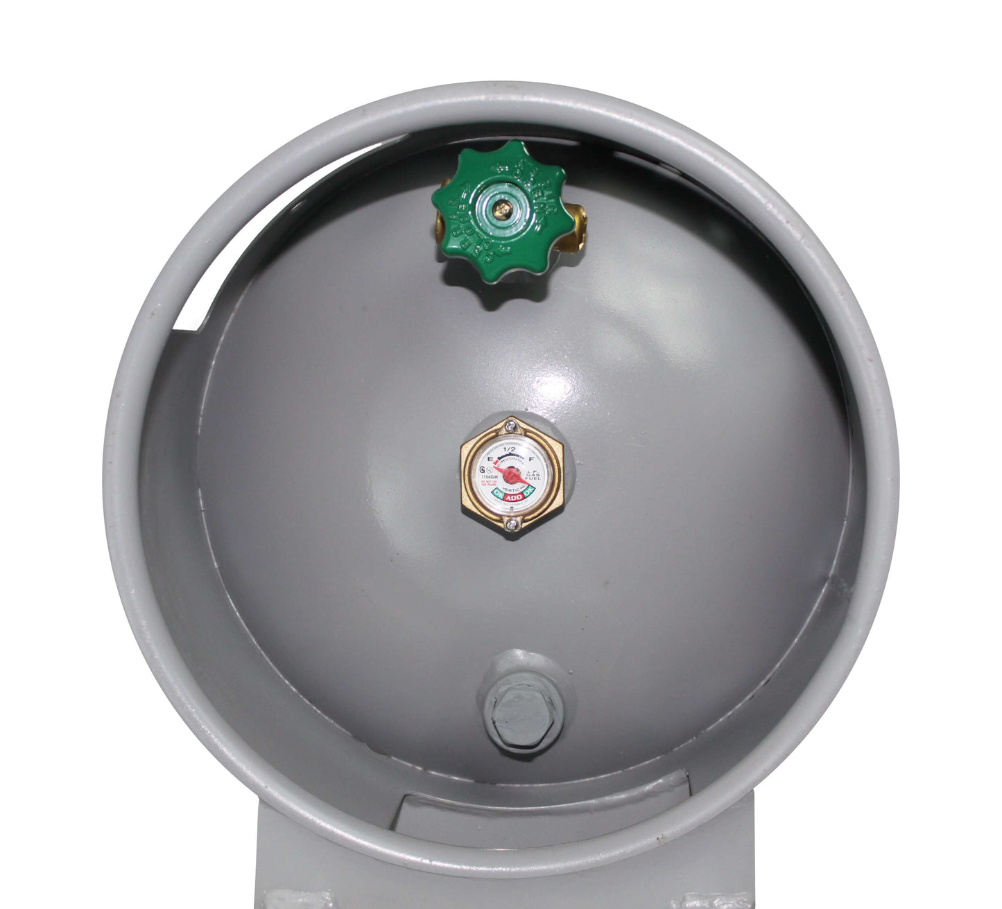 Flame King 100lb Empty Horizontal & Vertical Propane Cylinder with POL & Wheels