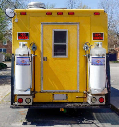 Flame King 100lb Empty Propane Tank LP Cylinder with POL Valve