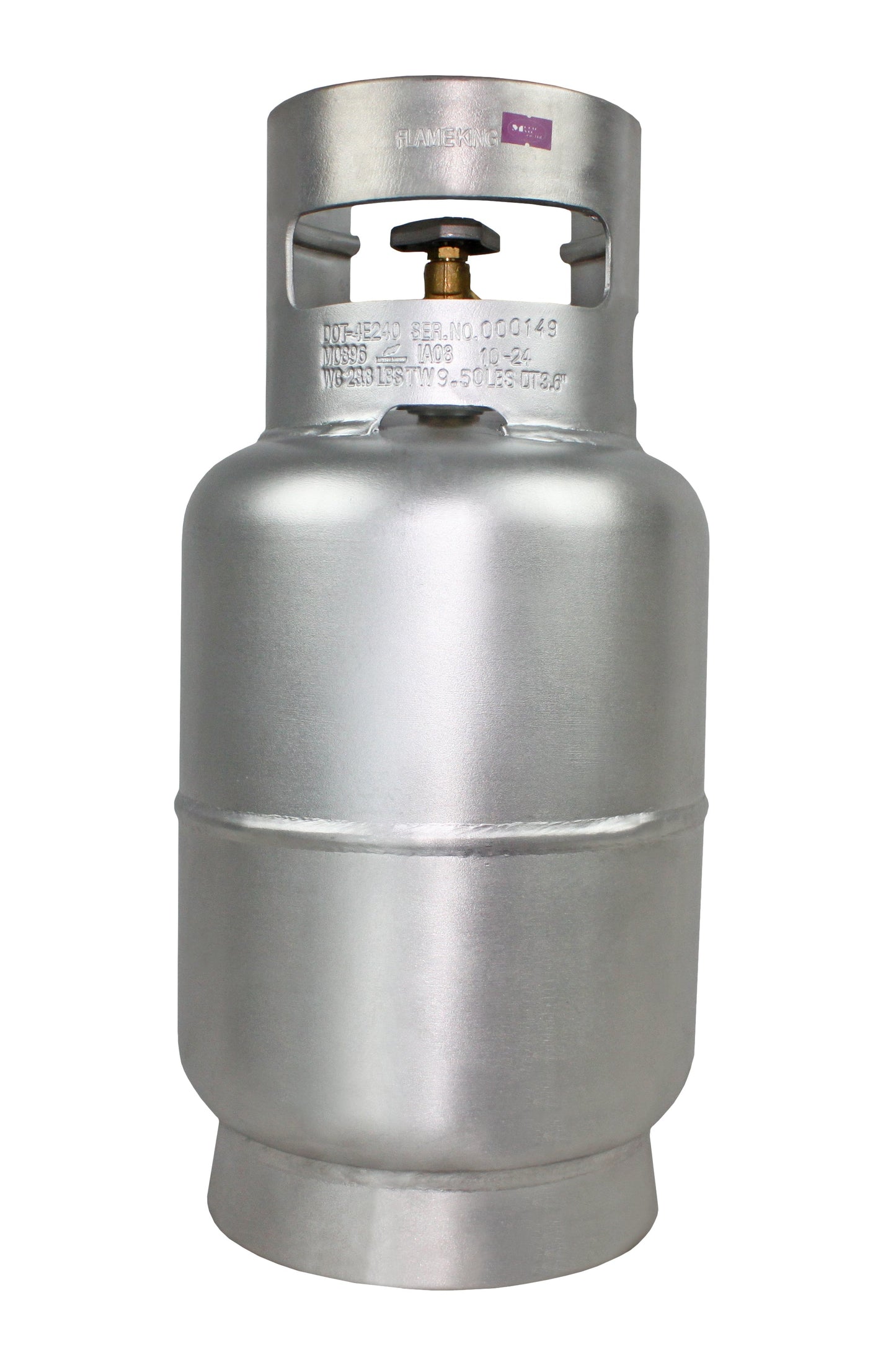 Flame King Lightweight 10lb Aluminum Propane Tank LP Cylinder with OPD