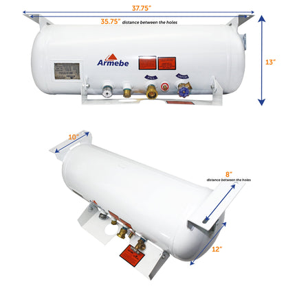 Flame King 16 Gal ASME RV Trailer Propane Cylinder Tank