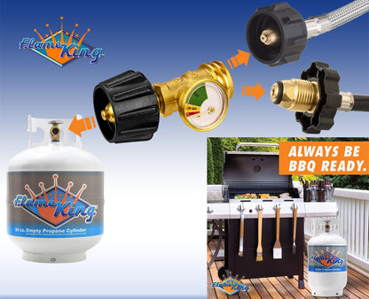 Flame King Propane Gas Level Indicator Check Gauge Meter For Propane Tanks Cylinders