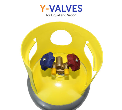 Flame King 30lb Refrigerant Recovery Cylinder Tank for A2L Refrigerants