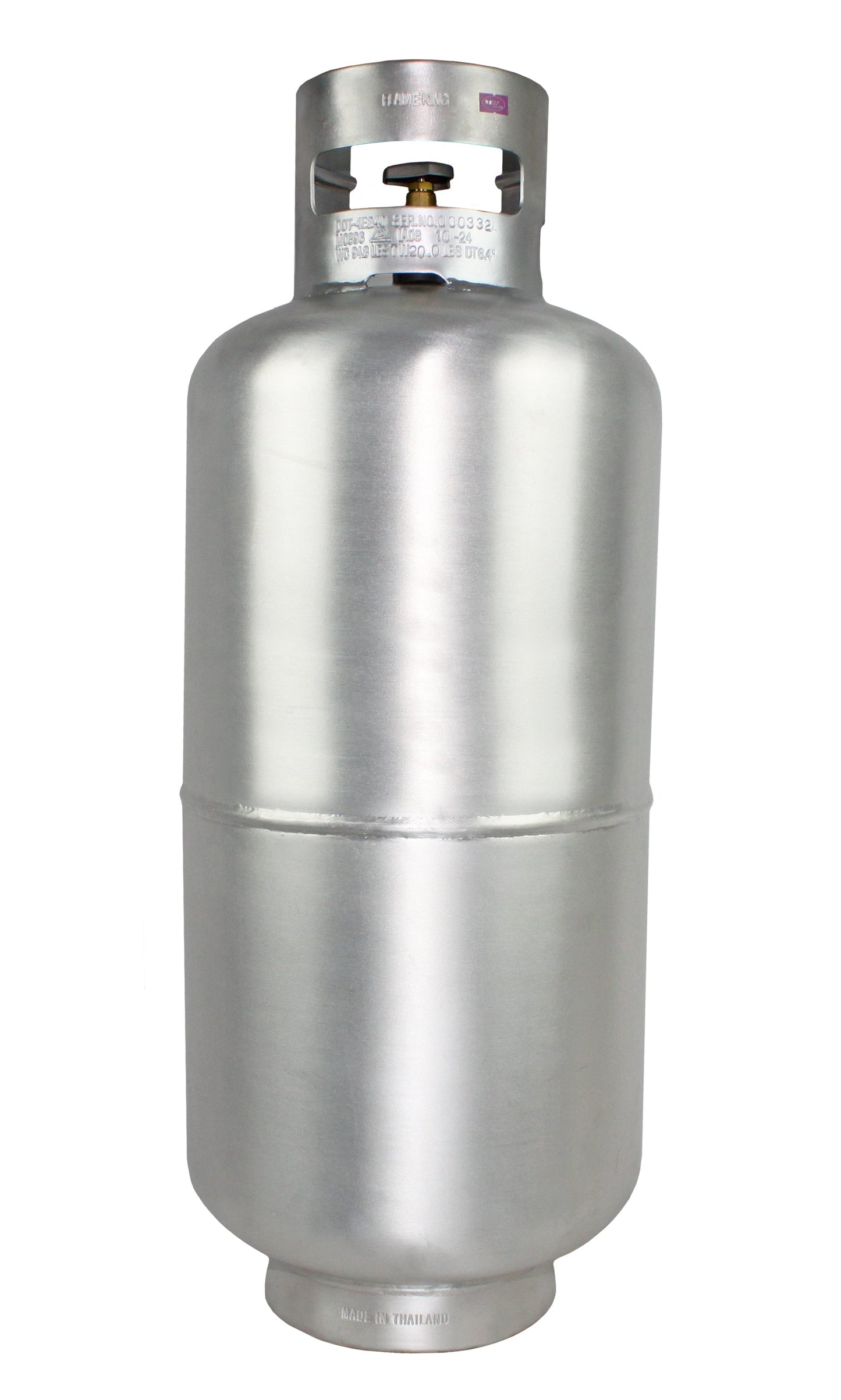 Flame King Lightweight Aluminum 40lb Propane Tank Cylinder Premium OPD Valve
