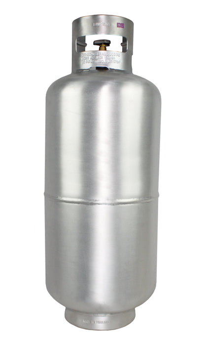 Flame King Lightweight Aluminum 40lb Propane Tank Cylinder Premium OPD Valve