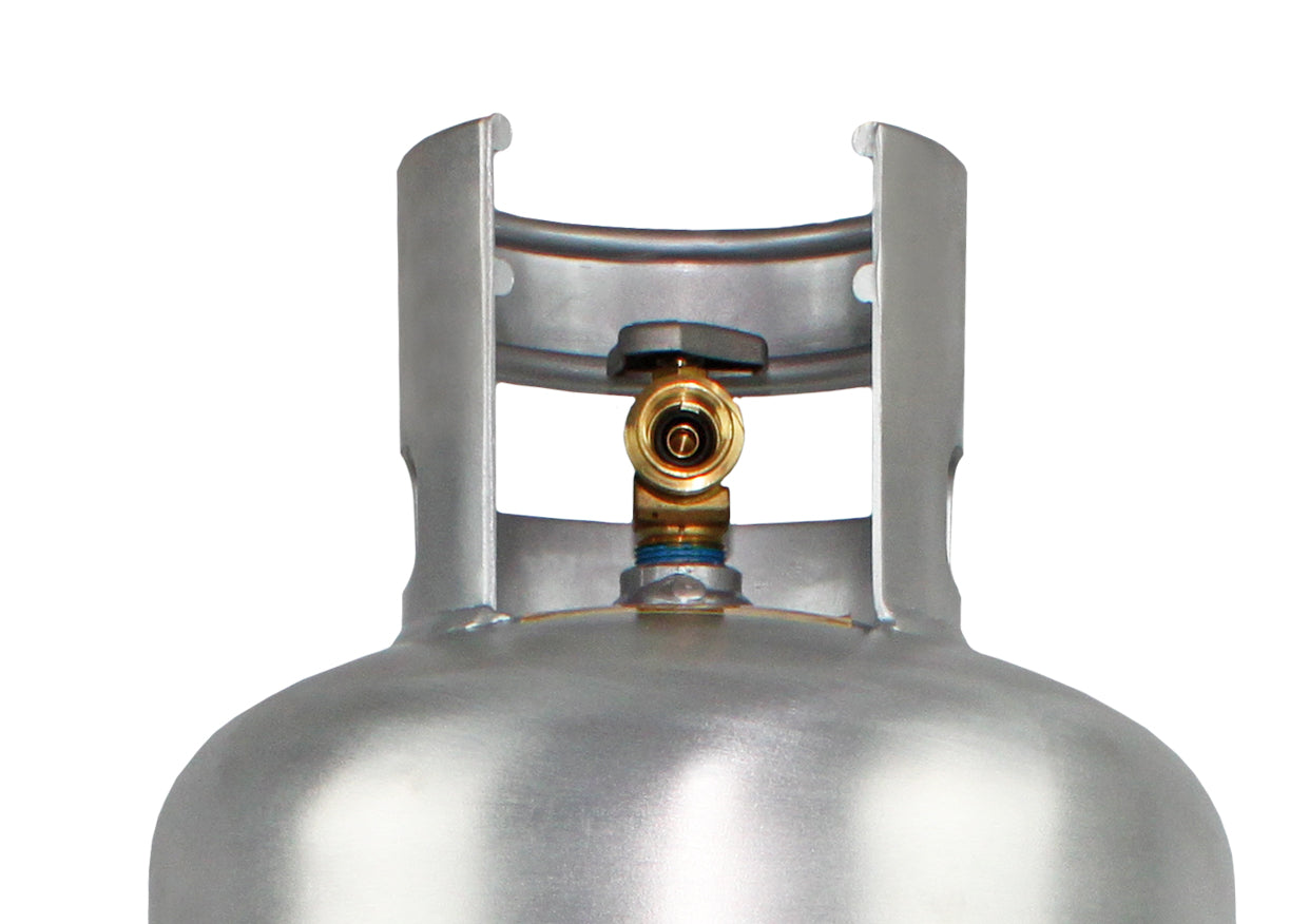 Flame King Lightweight Aluminum 40lb Propane Tank Cylinder Premium OPD Valve