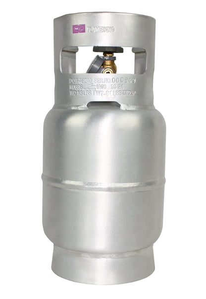 Flame King Lightweight 5lb Aluminum Propane Tank LP Cylinder with OPD & Gauge
