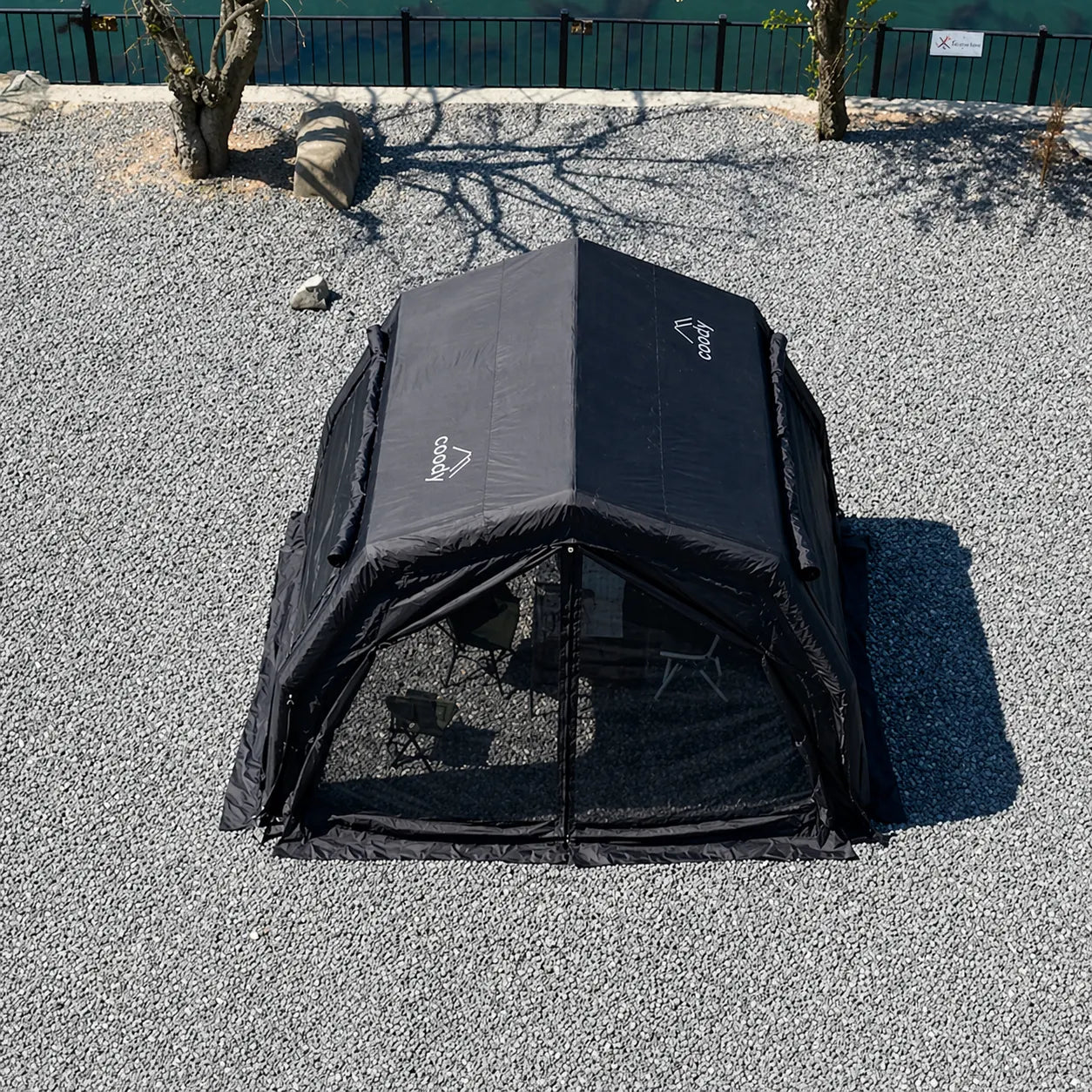 Coody AirTarp Pro Inflatable Canopy Extension for 17.2 Pro, 10.0 Pro & Hub Pro AirTents – Black