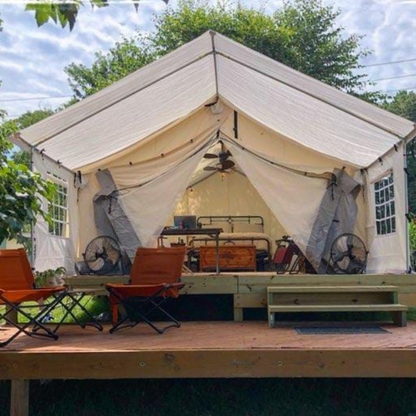 14'x16' Alpha Pro Wall Tent , Extended Flysheet & Porch (Fire Water Repellent)
