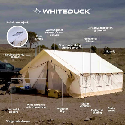 White Duck 12'x14' Alpha Wall Tent