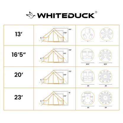 Whiteduck 23' Avalon Optimus Bell Tent