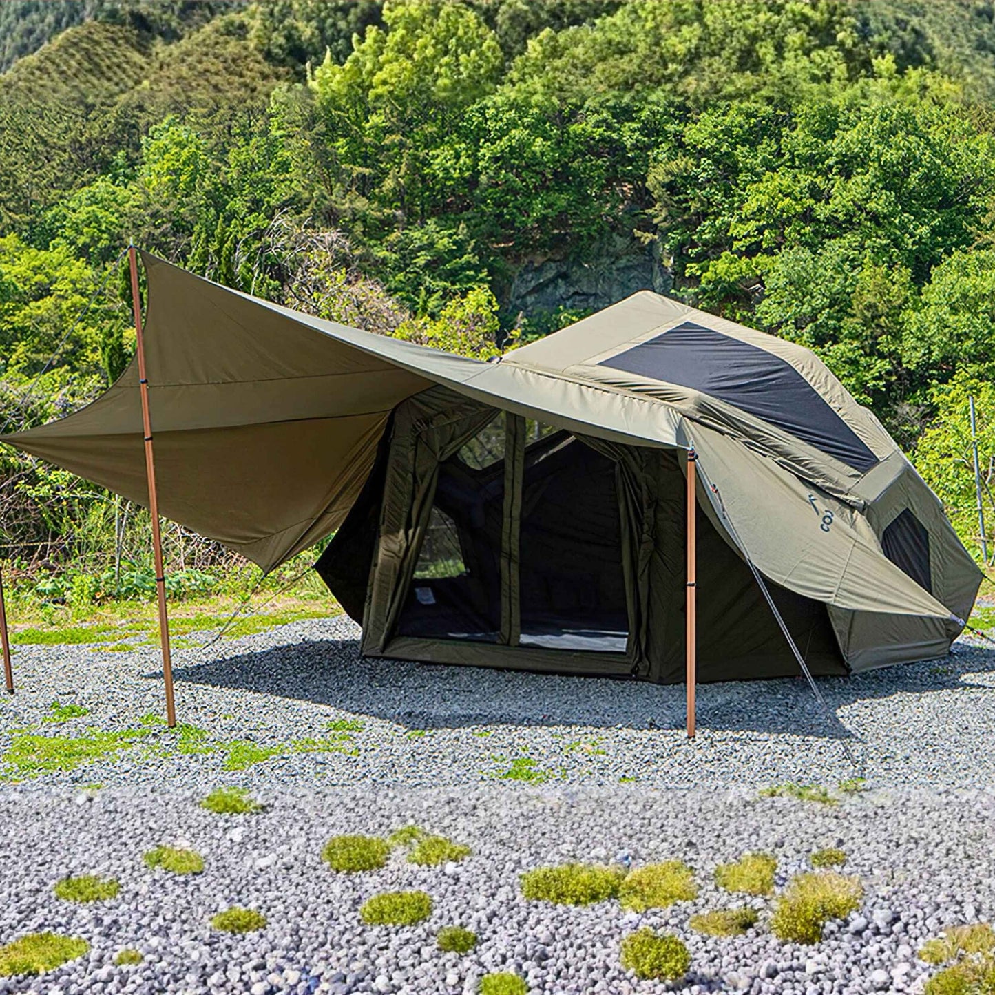 Coody Bestona Forest Green Inflatable Tent for 2-4 person