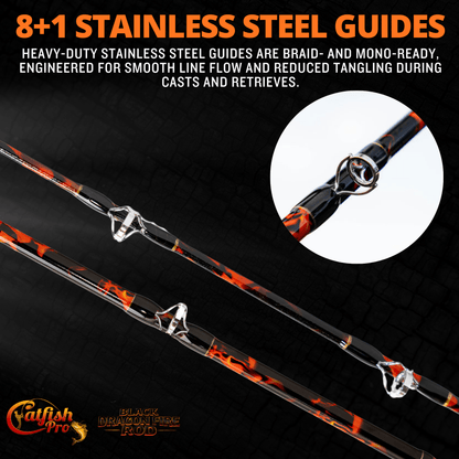 Catfish Pro Black Dragon Fire Casting Rod