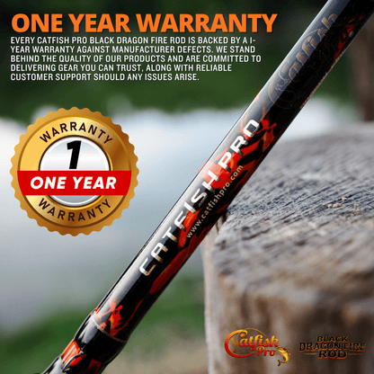 Catfish Pro Black Dragon Fire Casting Rod