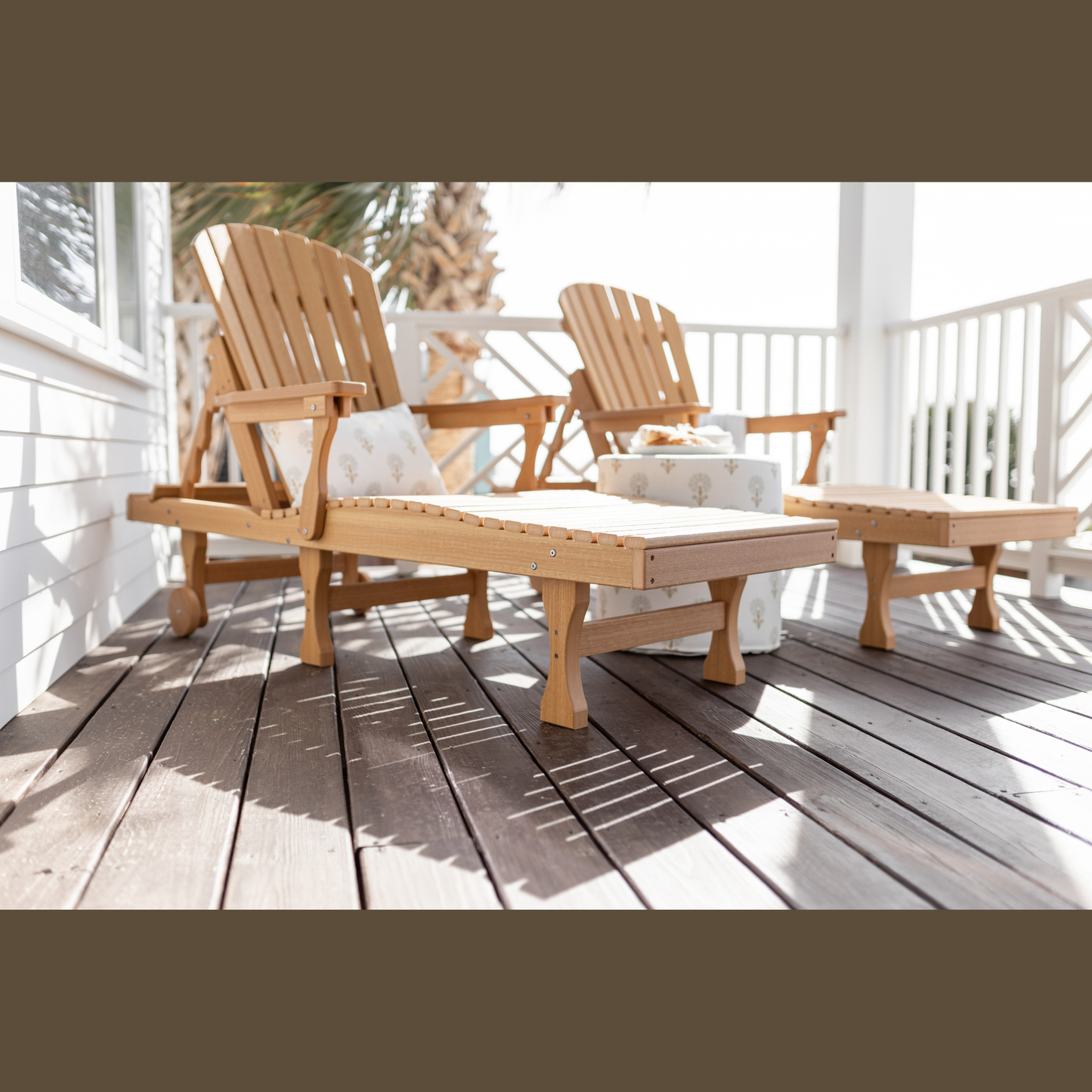 Berlin Gardens Comfo Back Adirondack Chaise Lounge