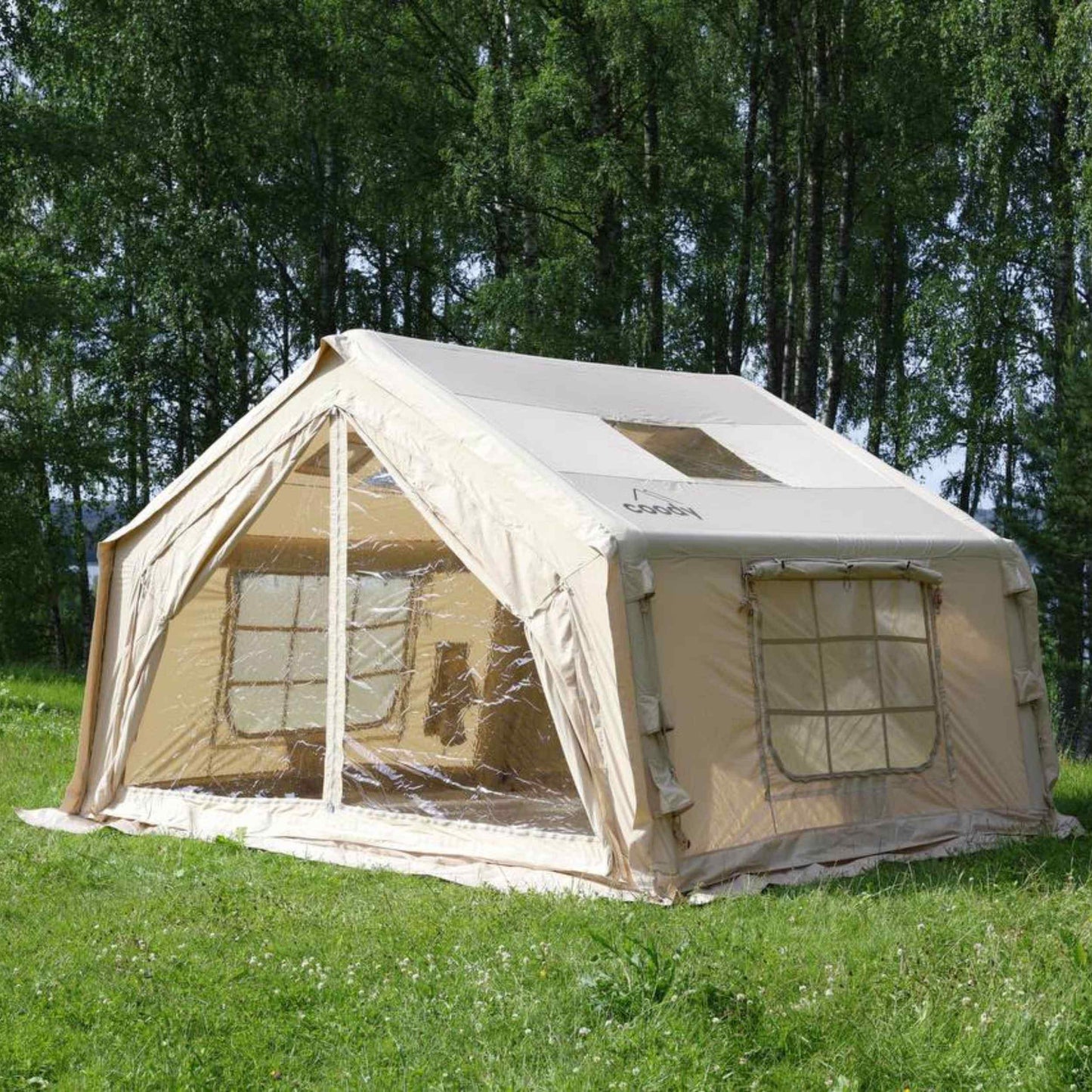 Coody 10 Beige Inflatable Tent House for Camping (2-4 Person)