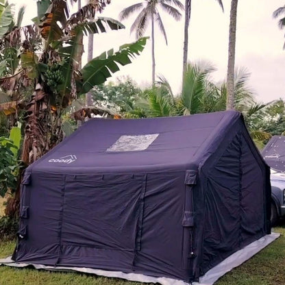 Coody 10 Black Inflatable Tent House for Camping (2-4 Person)