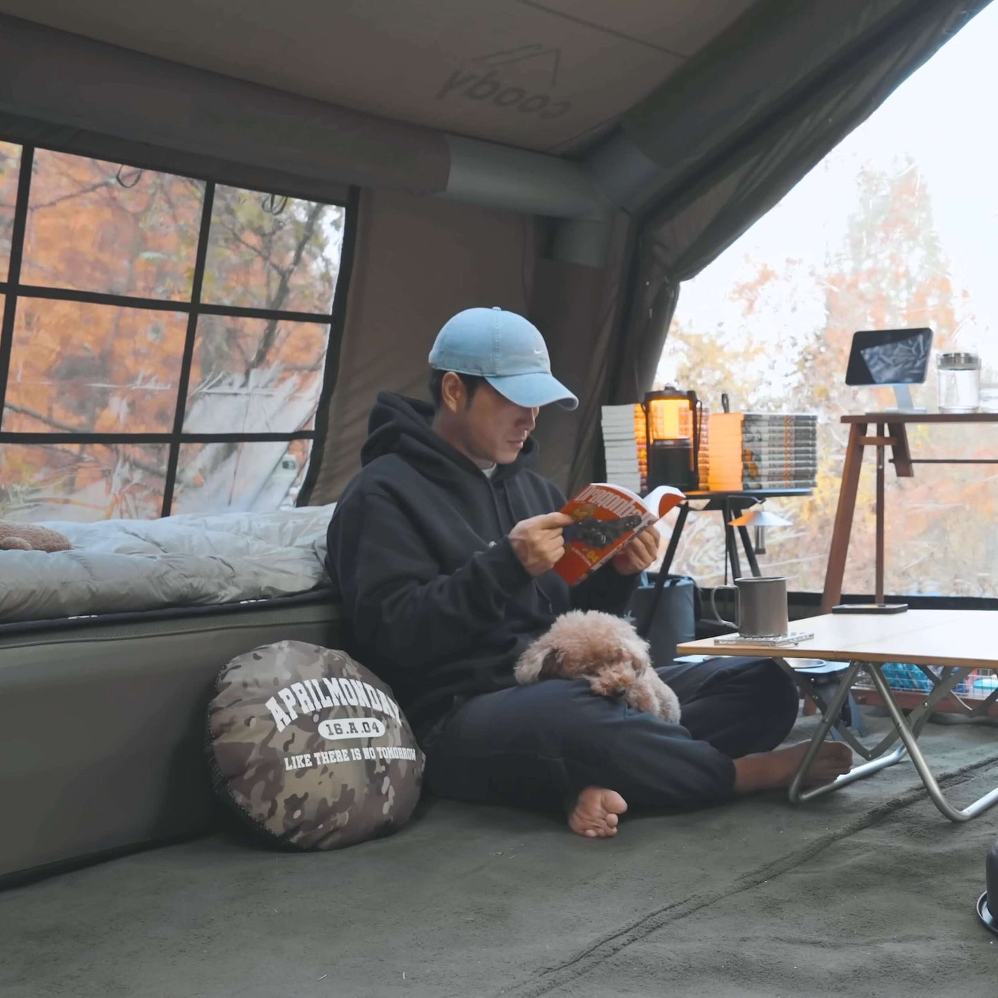 Coody 10 Forest Green Inflatable Tent House for Camping (2-4 Person)