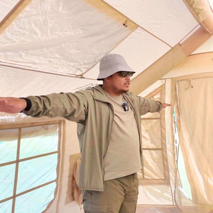 Coody 8.0 Air Tent Beige - Inflatable Tent House for Camping (1-4 Person)