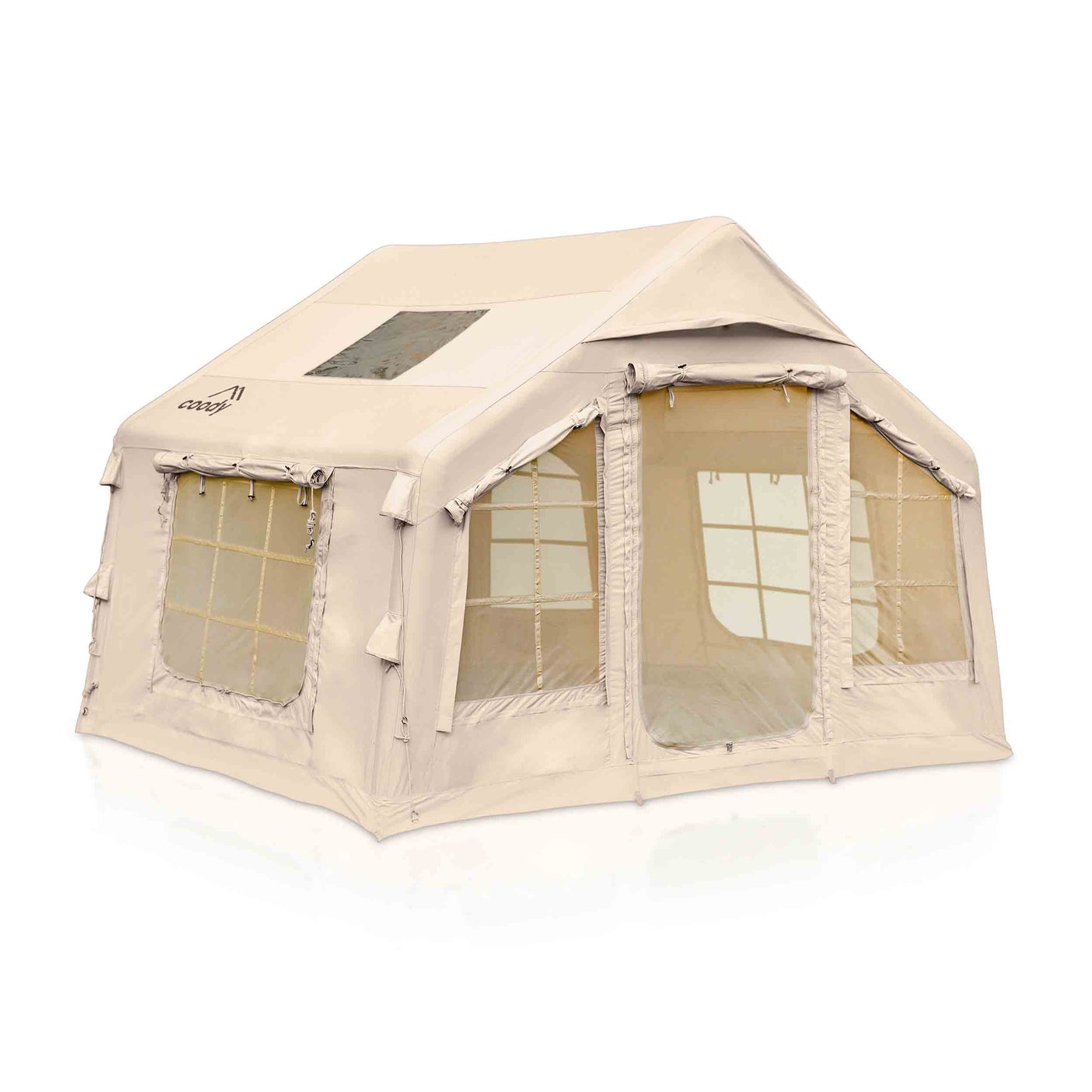 Coody 8.0 Air Tent Beige - Inflatable Tent House for Camping (1-4 Person)