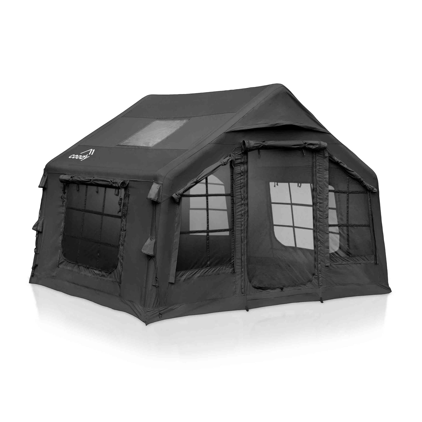 Coody 8.0 Air Tent Black - Inflatable Tent House for Camping (1-4 Person)