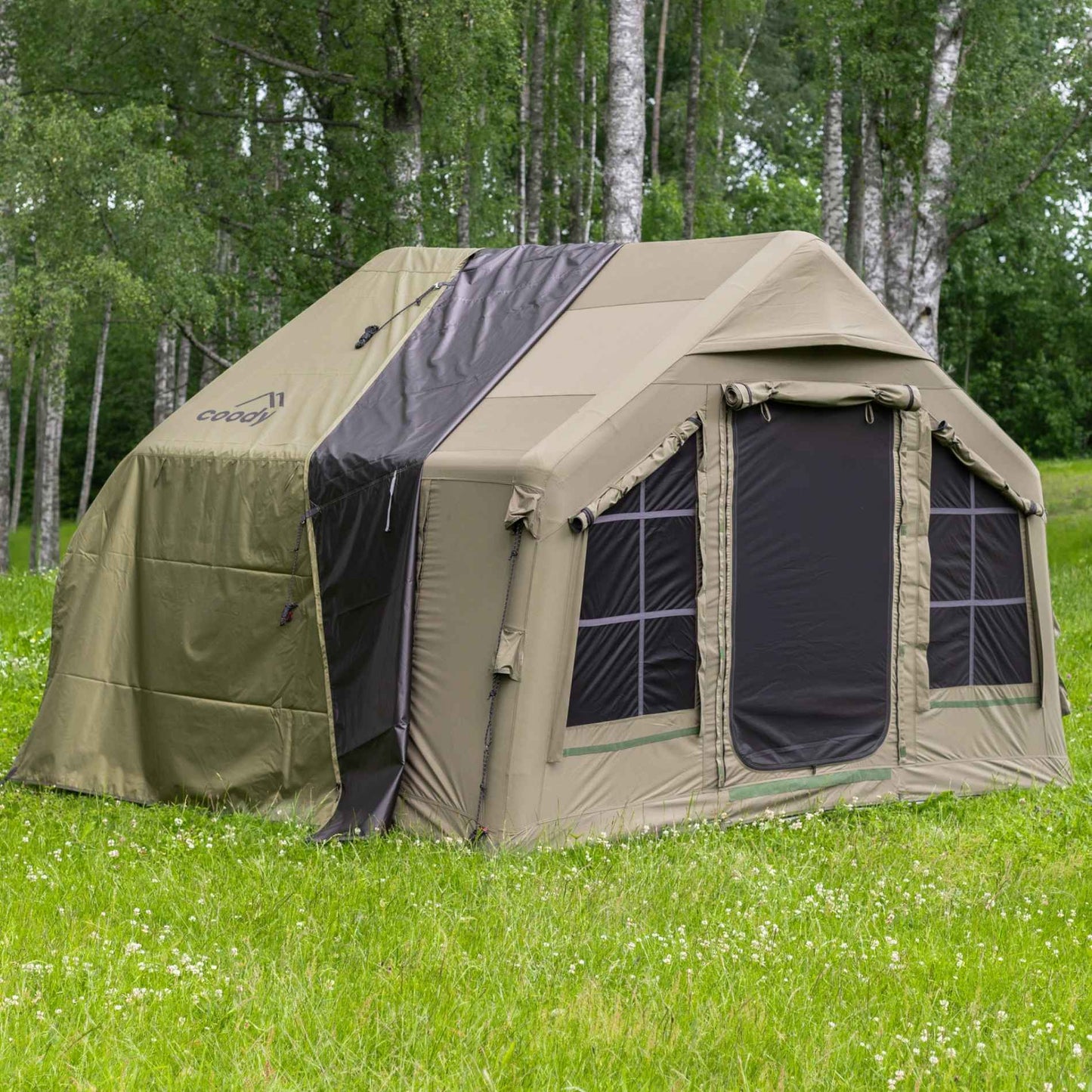 Coody 8.0 Air Tent Forest Green - Inflatable Tent House for Camping (1-4 Person)