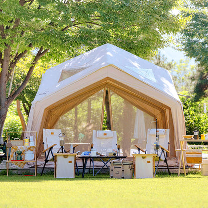 Coody AirTent Hub Shelter Beige Inflatable Tents for Camping (2-6 Person)