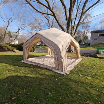 Coody AirTent Hub Shelter Beige Inflatable Tents for Camping (2-6 Person)