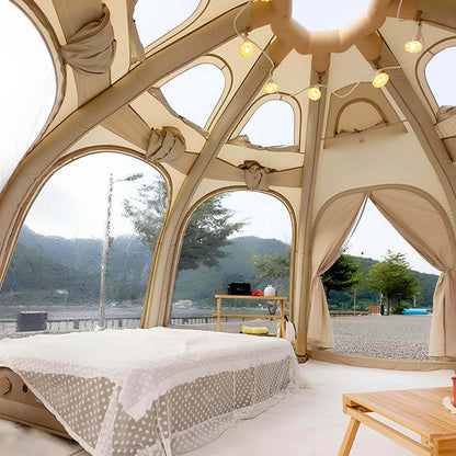 Coody Aurora Dome Beige Inflatable Shelter for 2-4 person