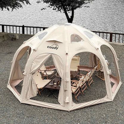 Coody Aurora Dome Beige Inflatable Shelter for 2-4 person