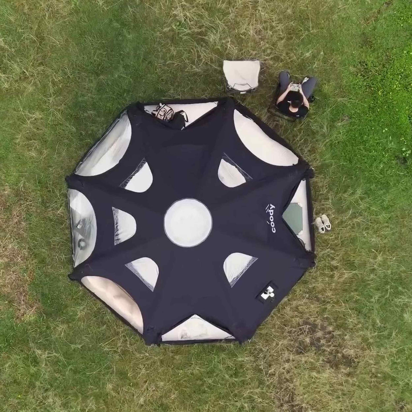Coody Aurora Dome Black Inflatable Shelter for 2-4 person