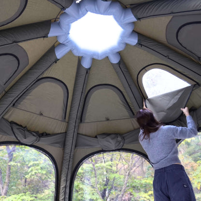 Coody Aurora Dome Forest Green Inflatable Shelter for 2-4 person