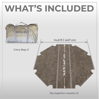 Carpet for Coody Aurora Dome AirTent - Forest Green