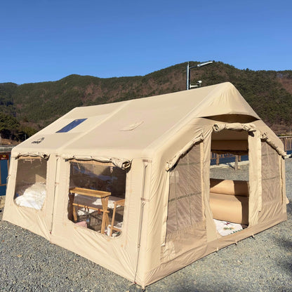 Coody Familia AirTent 13.6 Beige Inflatable Tent House for Camping (2-8 Person)