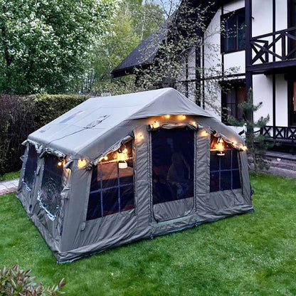 Coody Familia AirTent 13.6 Forest Green Inflatable Tent House for Camping (2-8 Person)