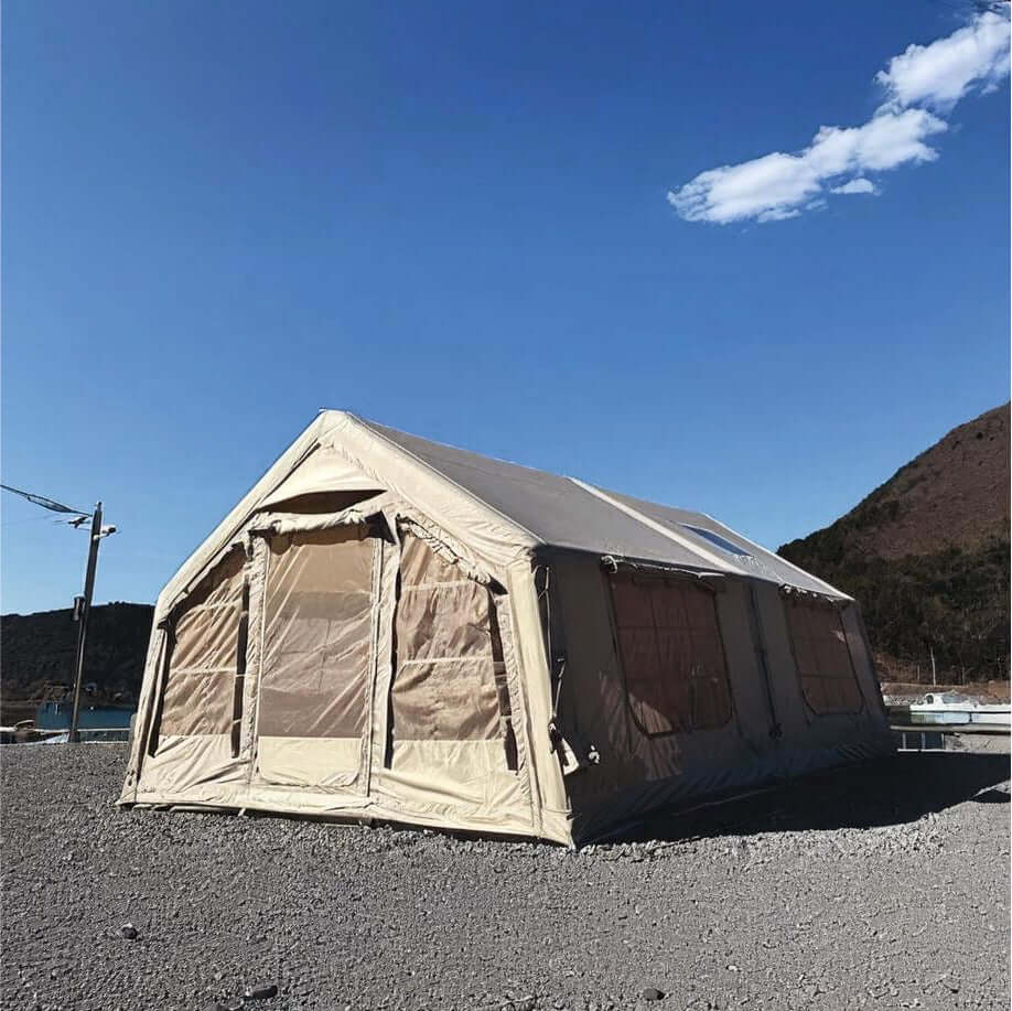 Coody Familia AirTent 17.2 Beige Inflatable Tent House for Camping (2-10 Person)