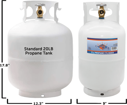 Flame King 10lb Propane Tank LP Cylinder with OPD