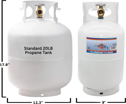 Flame King 10lb Propane Tank LP Cylinder with OPD