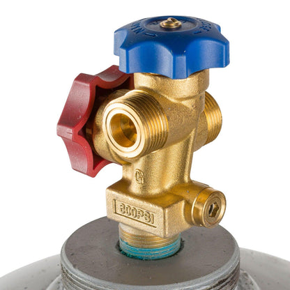 Flame King 123lb Refrigerant Cylinder Tank with Multi Valve