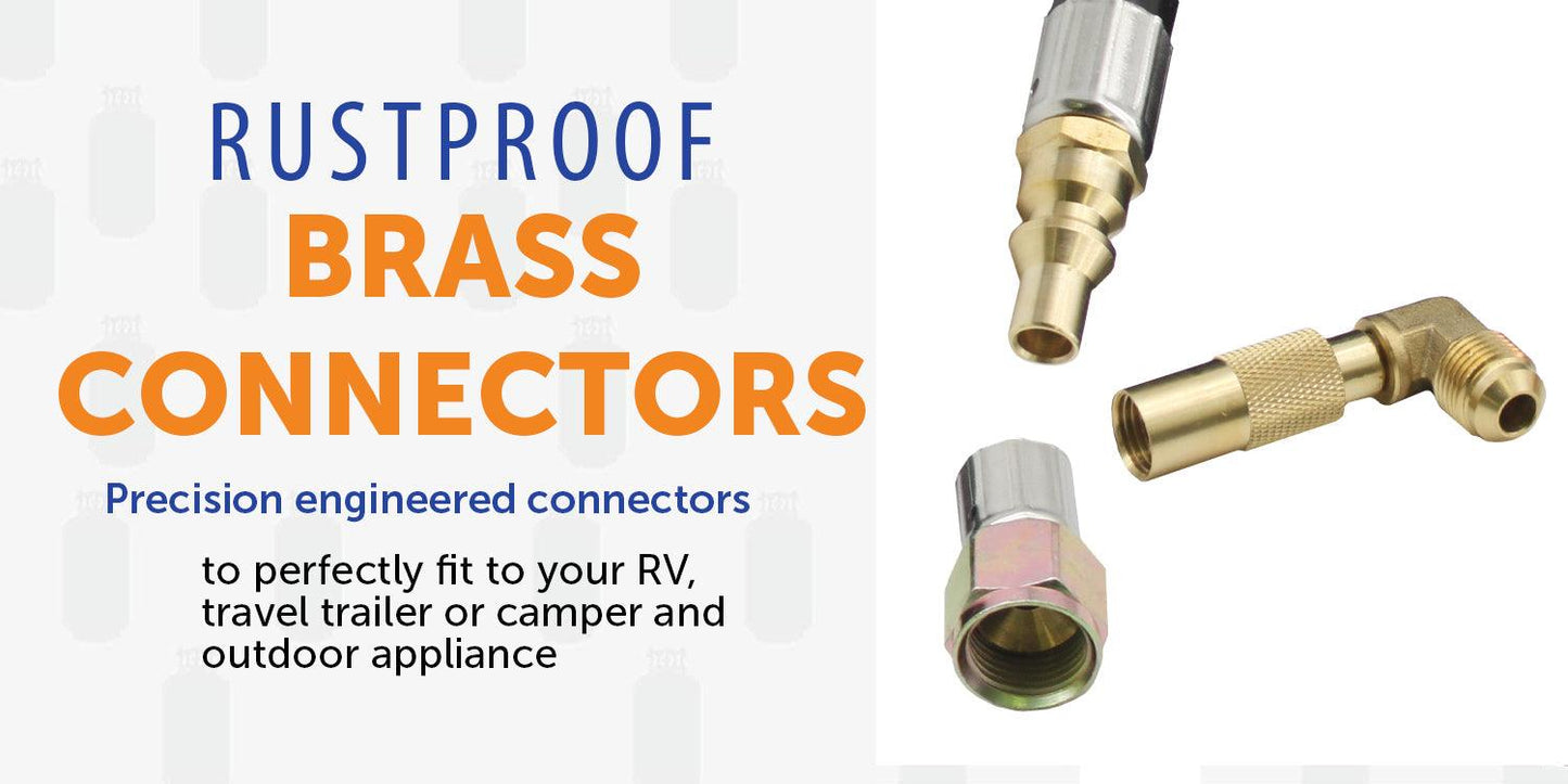 Flame King 12ft RV Quick Connect Hose Adapter for 17" or 22" Griddle