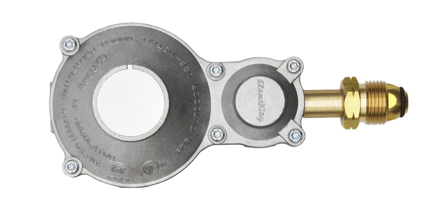 Flame King 2-Stage 300,000 BTU Propane LP Horizontal Super Compact Regulator