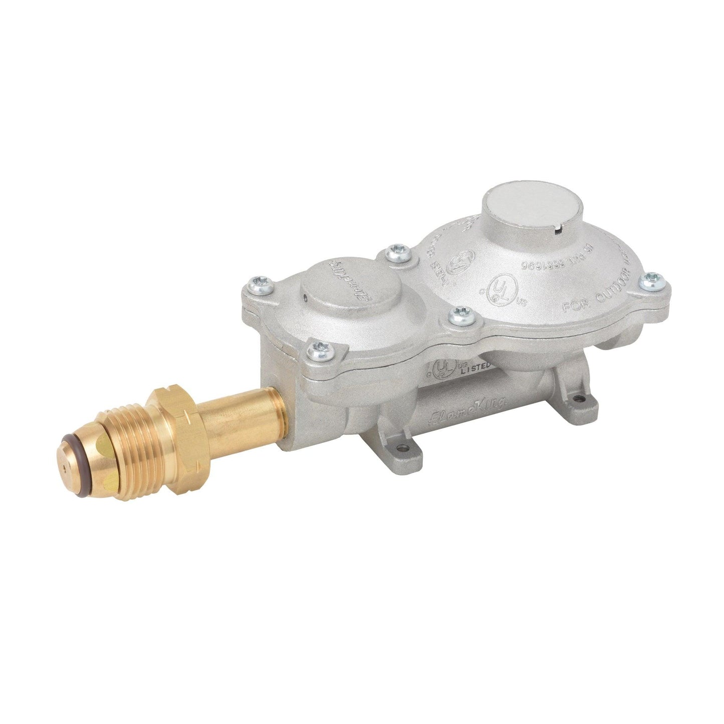 Flame King 2-Stage 160,000 BTU Propane LP Horizontal Super Compact Regulator
