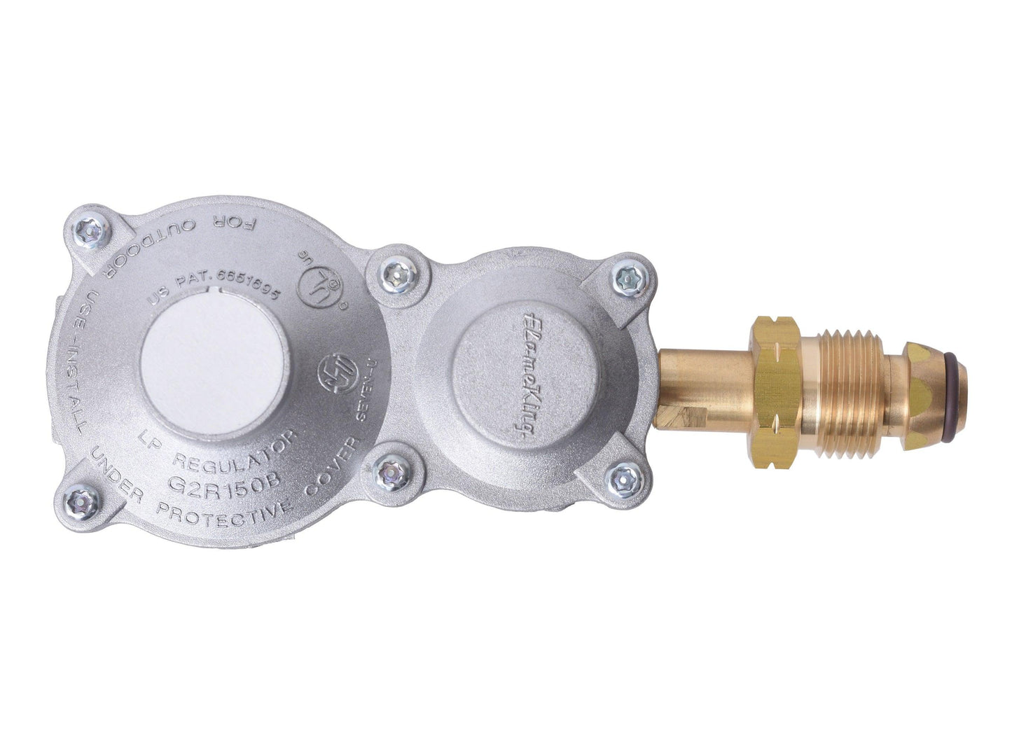 Flame King 2-Stage 160,000 BTU Propane LP Horizontal Super Compact Regulator