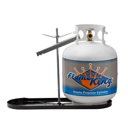 Flame King 20lb Rack for Dual Propane Tank RVs & Trailers