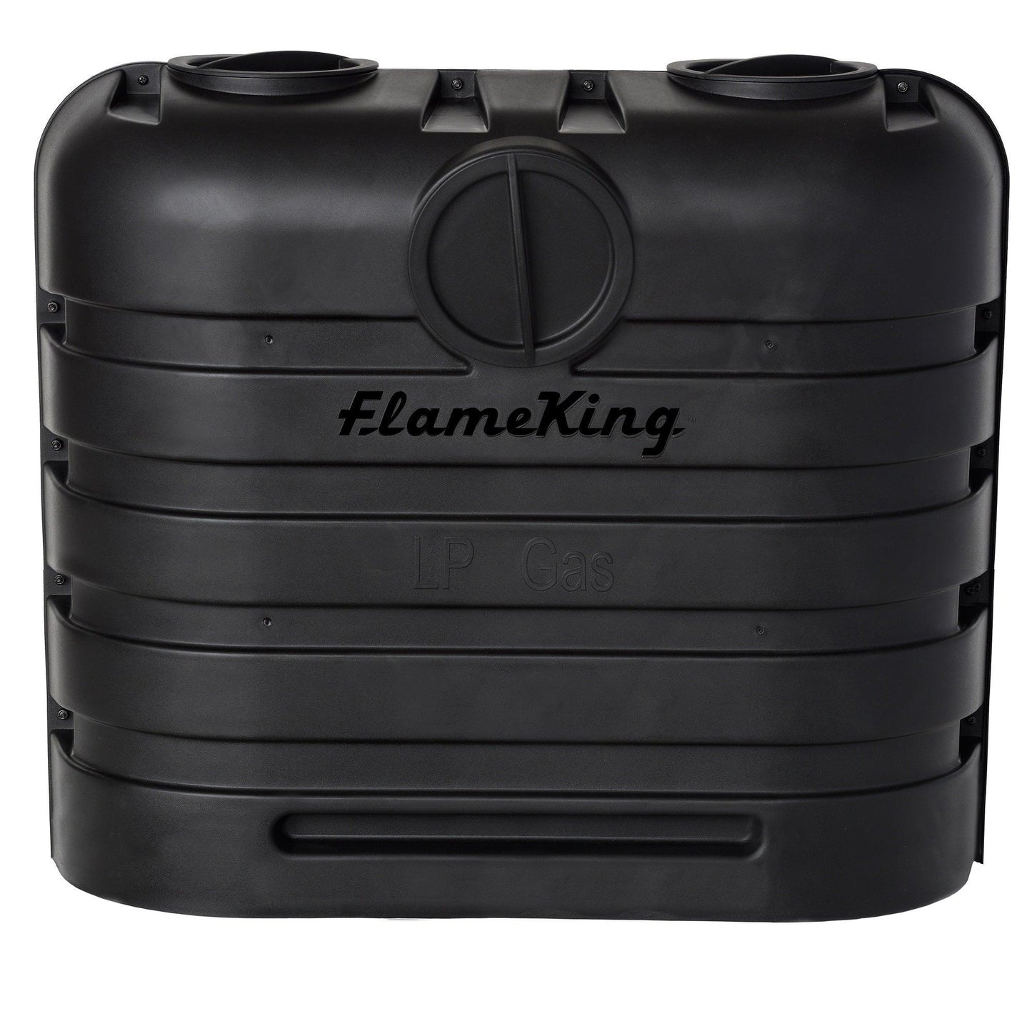 Flame King Dual 30LB LP Propane Tank Light Plastic Heavy Duty Cover RV Trailer Black